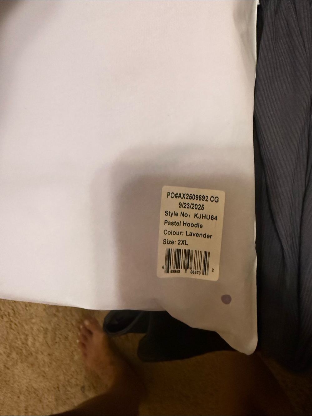 Comfrt Pastel Hoodie Lavender - Picture 2 of 4